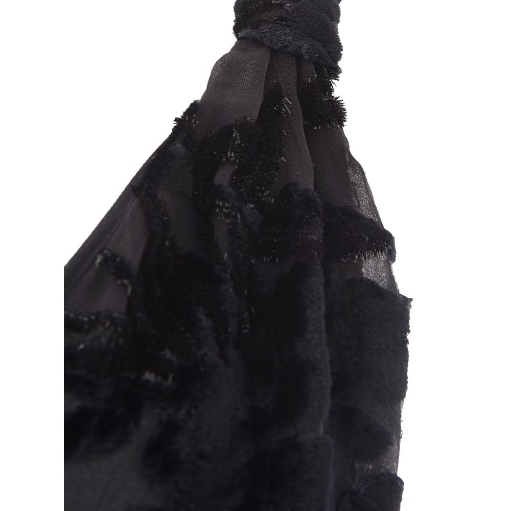 Lardini Elegant Black Viscose Dress -   -  Lardini.