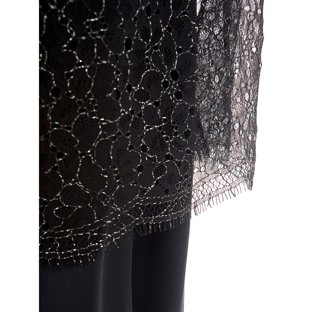 Lardini Elegant Black Nylon Dress -   -  Lardini.