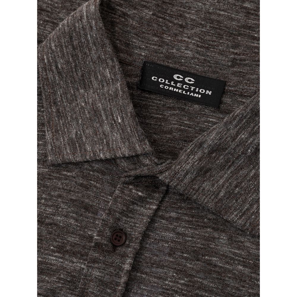 Corneliani Gray Wool Shirt -   -  Corneliani.