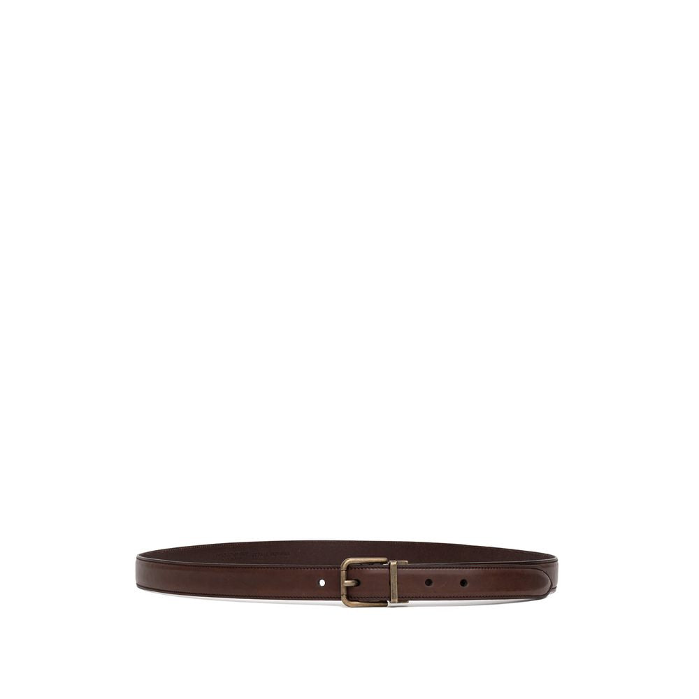 Dolce & Gabbana Brown Calfskin Belt -   -  Dolce & Gabbana.