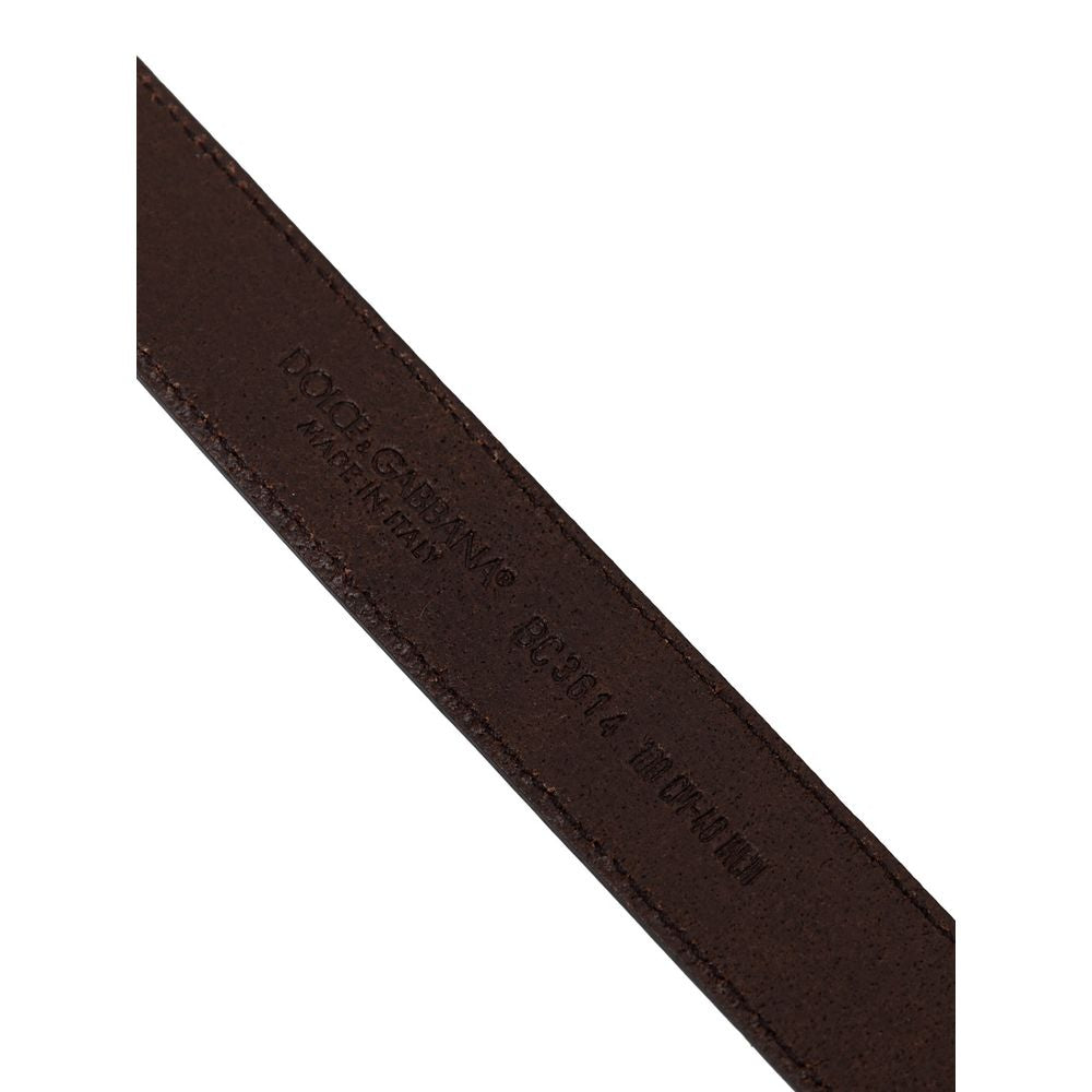 Dolce & Gabbana Brown Calfskin Belt -   -  Dolce & Gabbana.