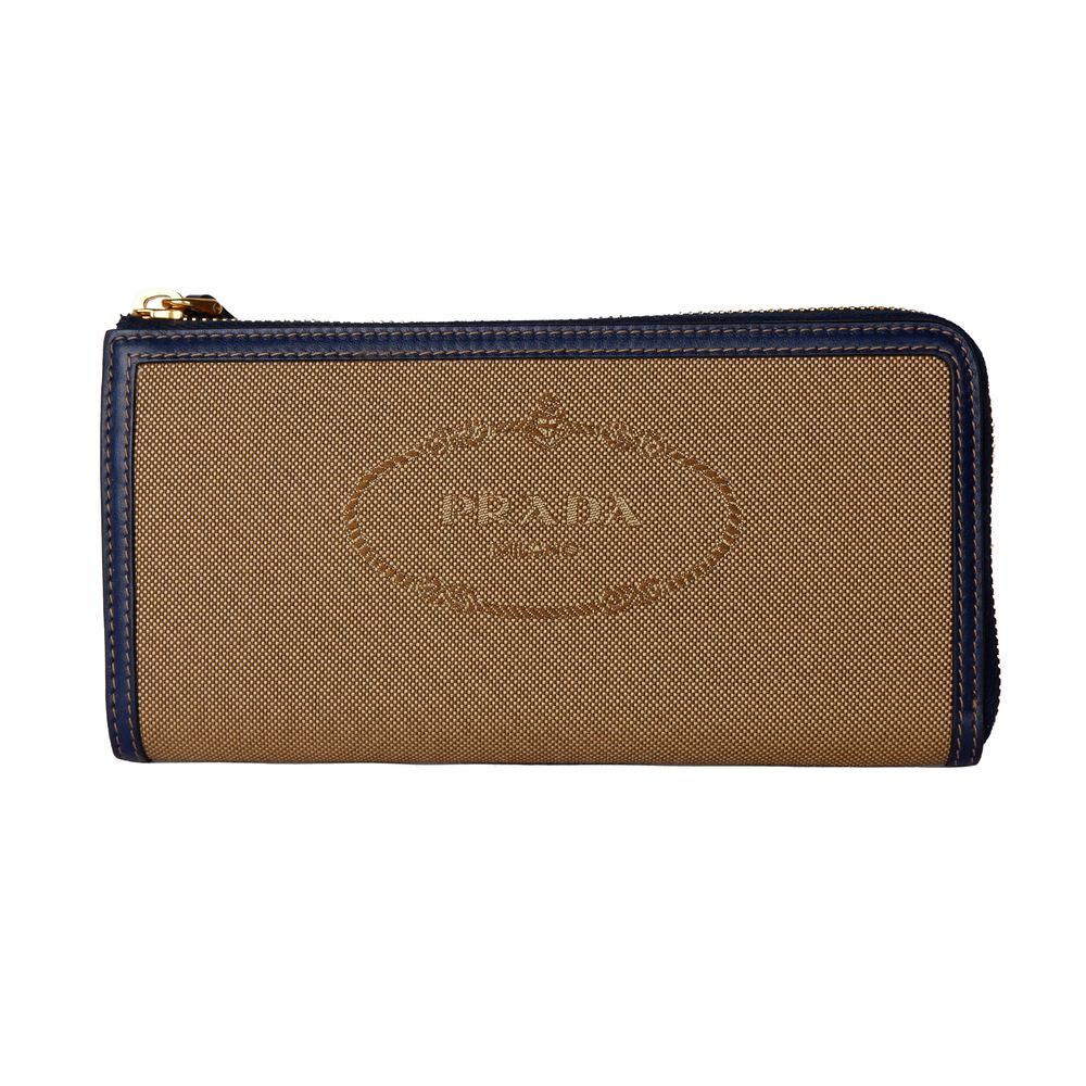 Prada Brown Canvas Women Wallet -   -  Prada.