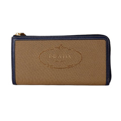 Prada Brown Canvas Women Wallet -   -  Prada.