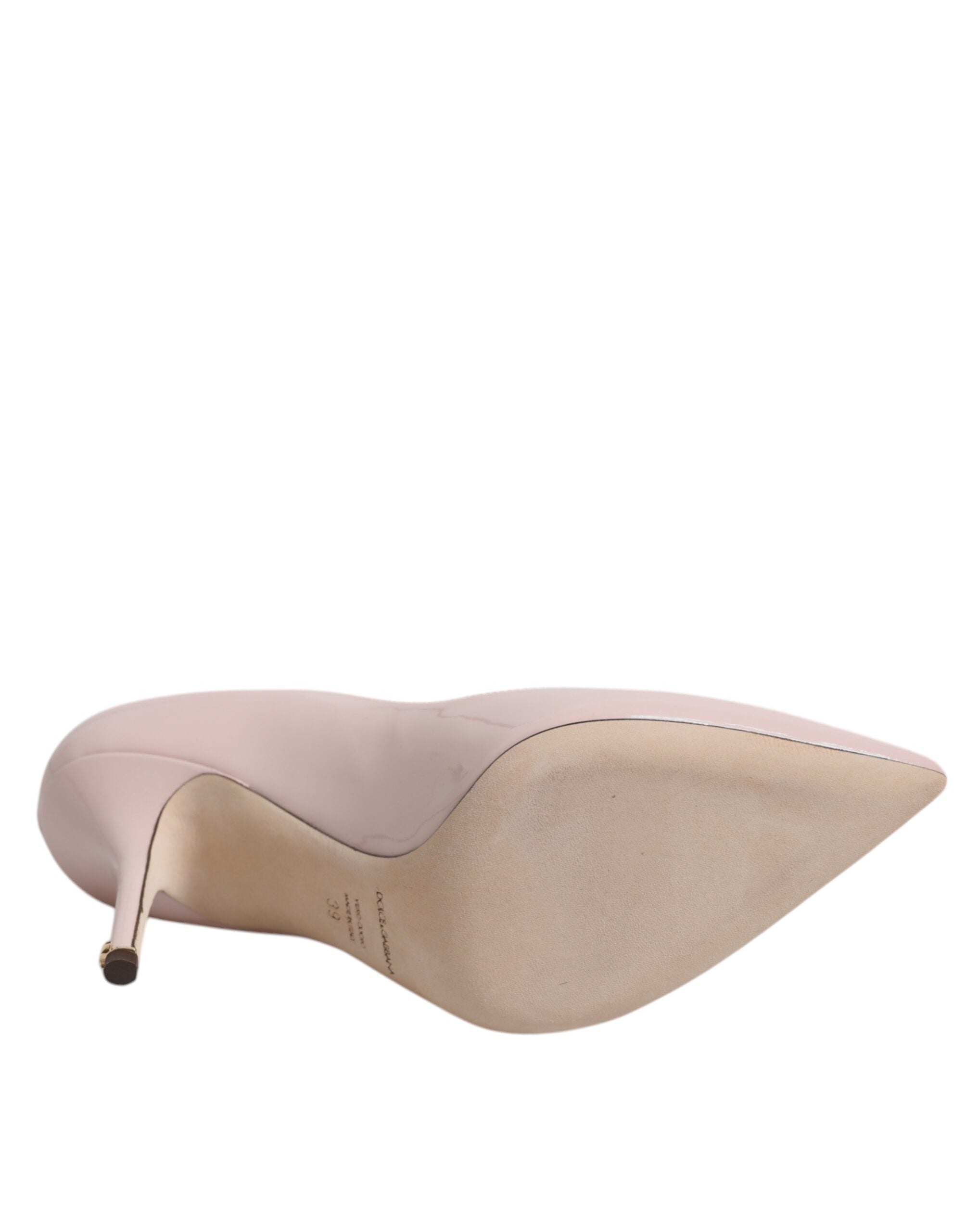 Dolce & Gabbana Pink Patent Leather Stiletto Heel Pumps Shoes -   -  Dolce & Gabbana.