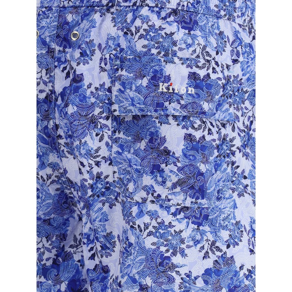 Kiton Paisley print Swimshorts -   -  Kiton.
