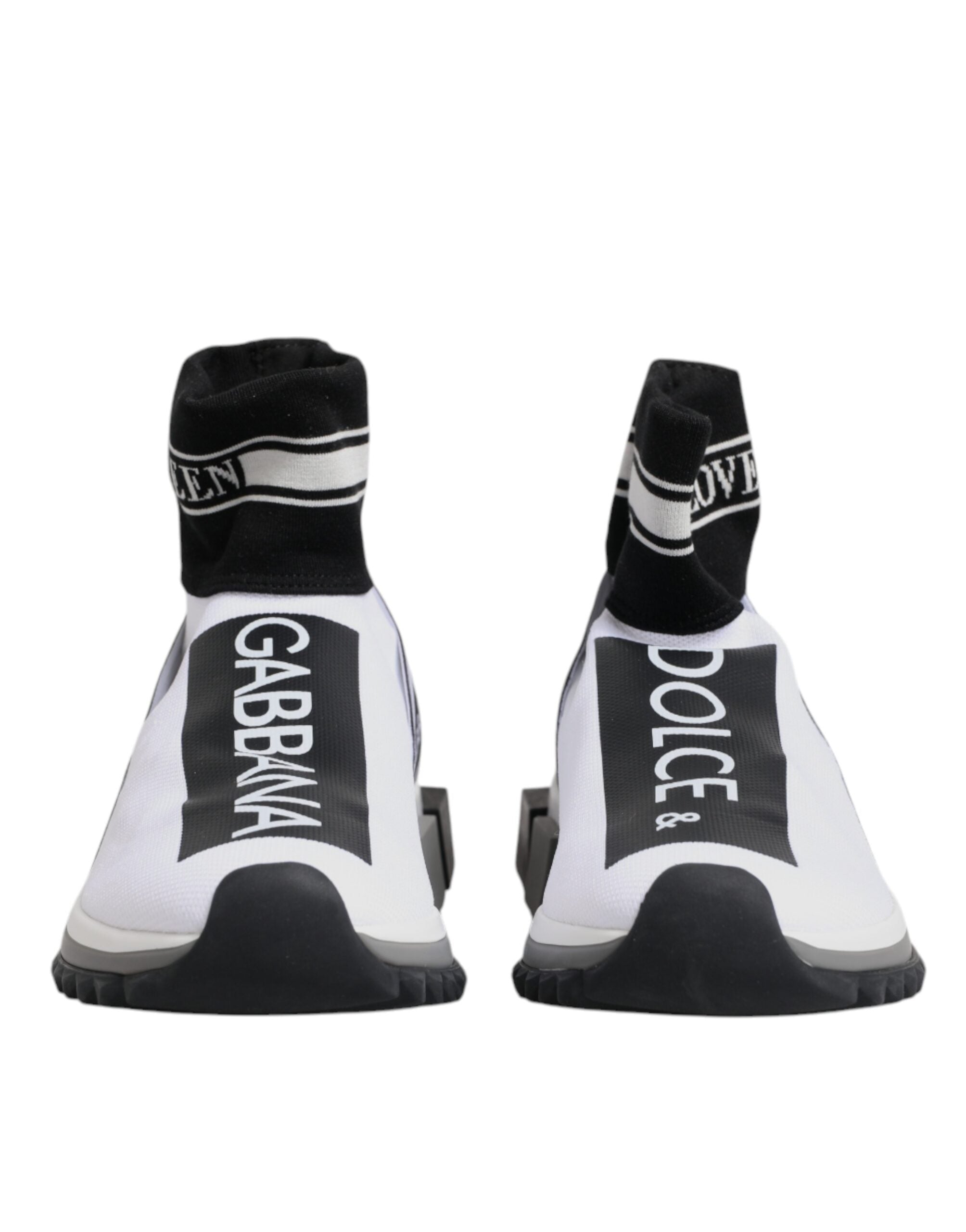 Dolce & Gabbana White Black Sorrento Socks Sneakers Shoes -   -  Dolce & Gabbana.