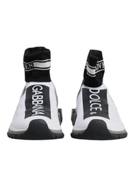 Dolce & Gabbana White Black Sorrento Socks Sneakers Shoes -   -  Dolce & Gabbana.