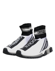 Dolce & Gabbana White Black Sorrento Socks Sneakers Shoes -   -  Dolce & Gabbana.