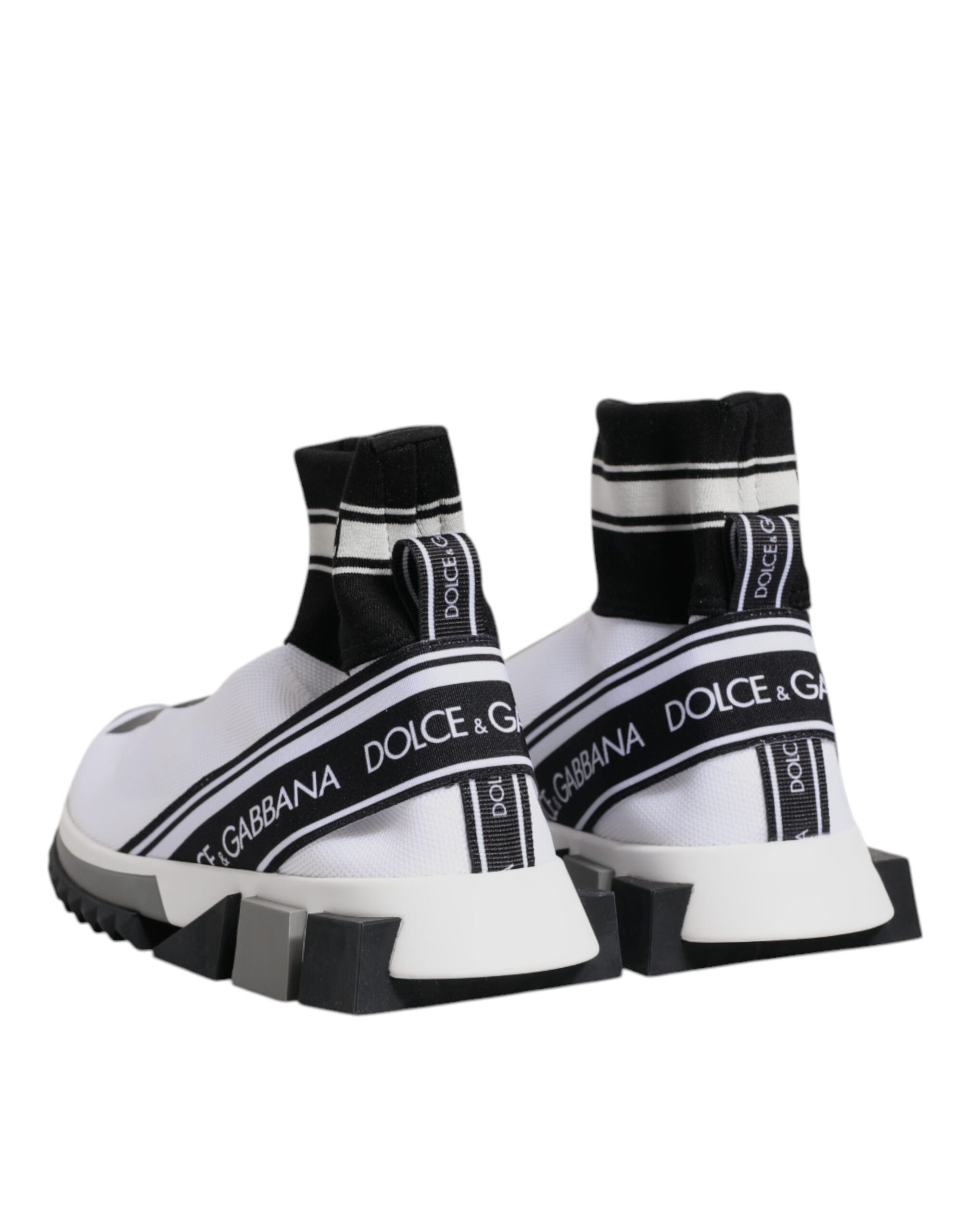 Dolce & Gabbana White Black Sorrento Socks Sneakers Shoes -   -  Dolce & Gabbana.