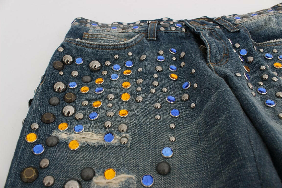 Dolce & Gabbana Crystal Embellished GIRLY Slim Fit Jeans -   -  Dolce & Gabbana.