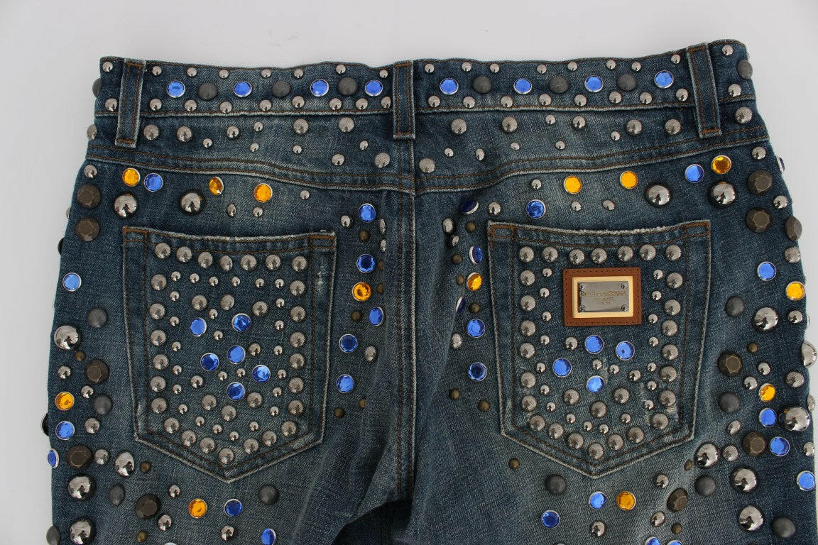 Dolce & Gabbana Crystal Embellished GIRLY Slim Fit Jeans -   -  Dolce & Gabbana.