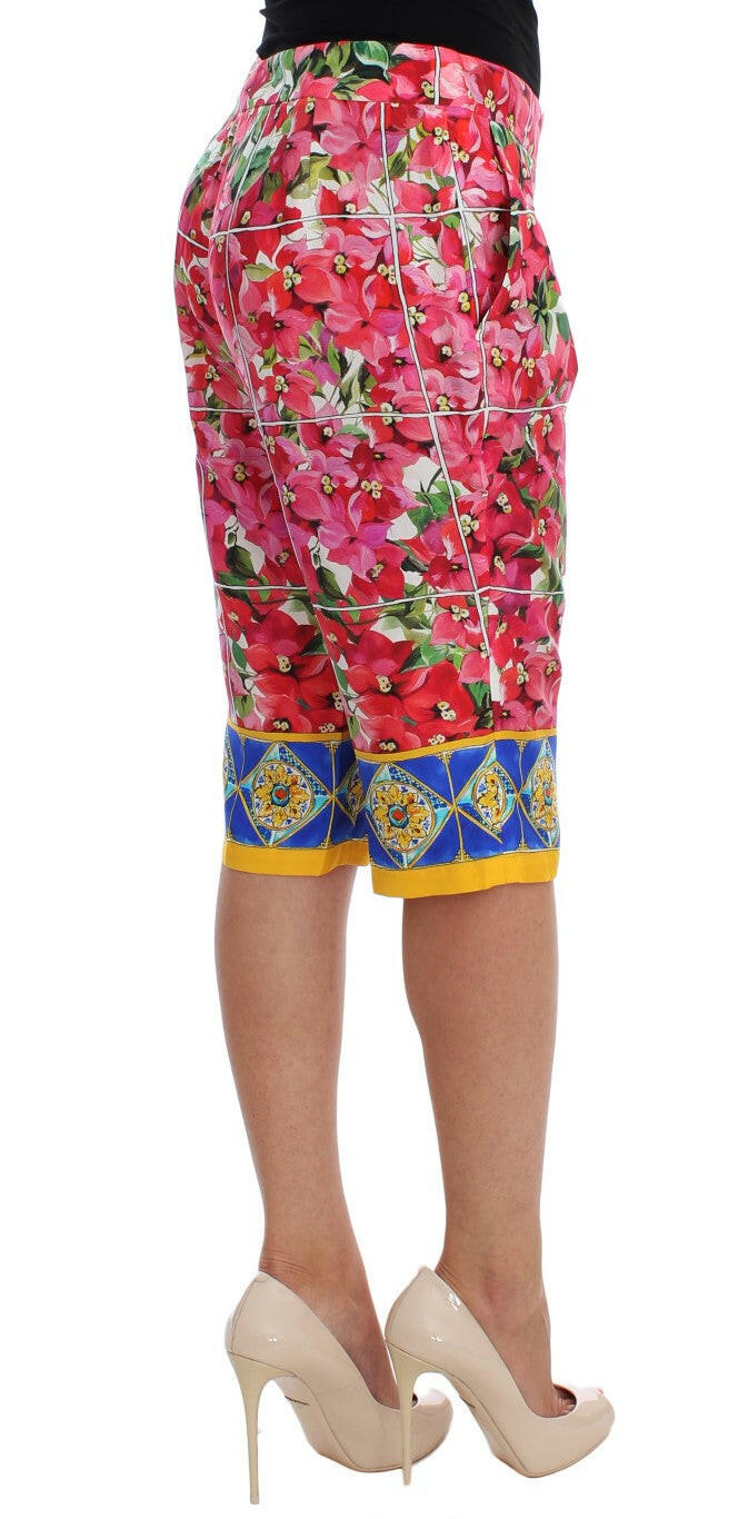 Dolce & Gabbana Multicolor Floral Knee Capris Shorts Pants -   -  Dolce & Gabbana.