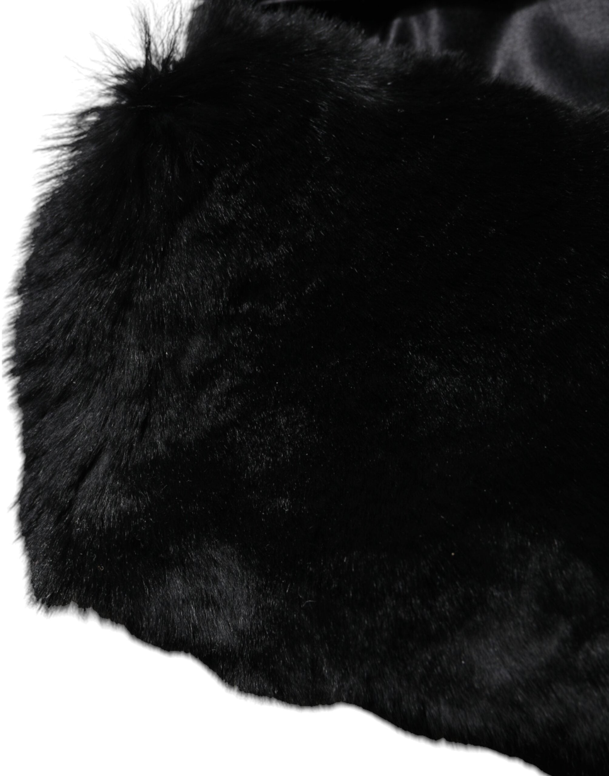 Dolce & Gabbana Black Lamb Fur Collar Women Neck Wrap Scarf -   -  Dolce & Gabbana.