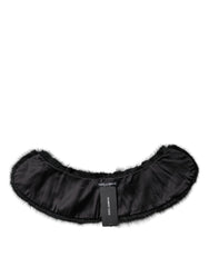 Dolce & Gabbana Black Fur Shawl Neck Wrap Cover Collar Scarf -   -  Dolce & Gabbana.