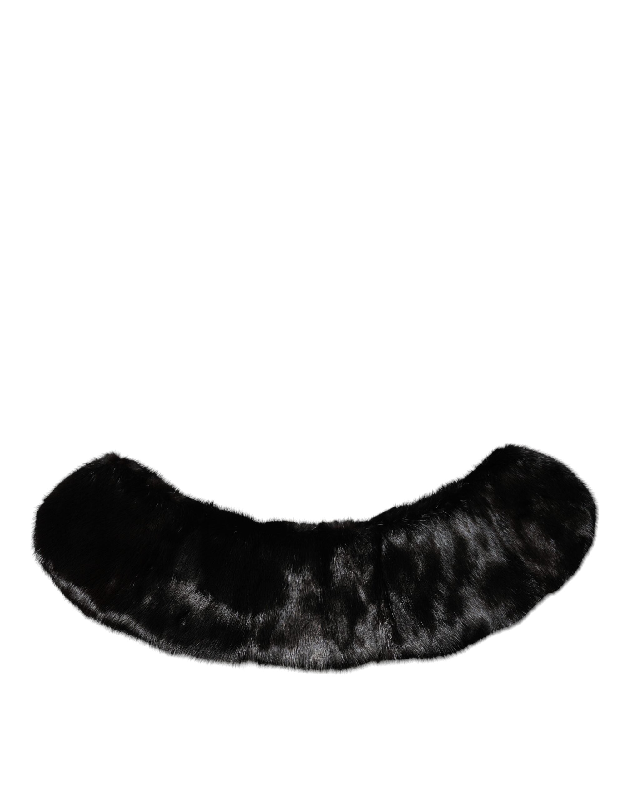 Dolce & Gabbana Black Fur Shawl Neck Wrap Cover Collar Scarf -   -  Dolce & Gabbana.