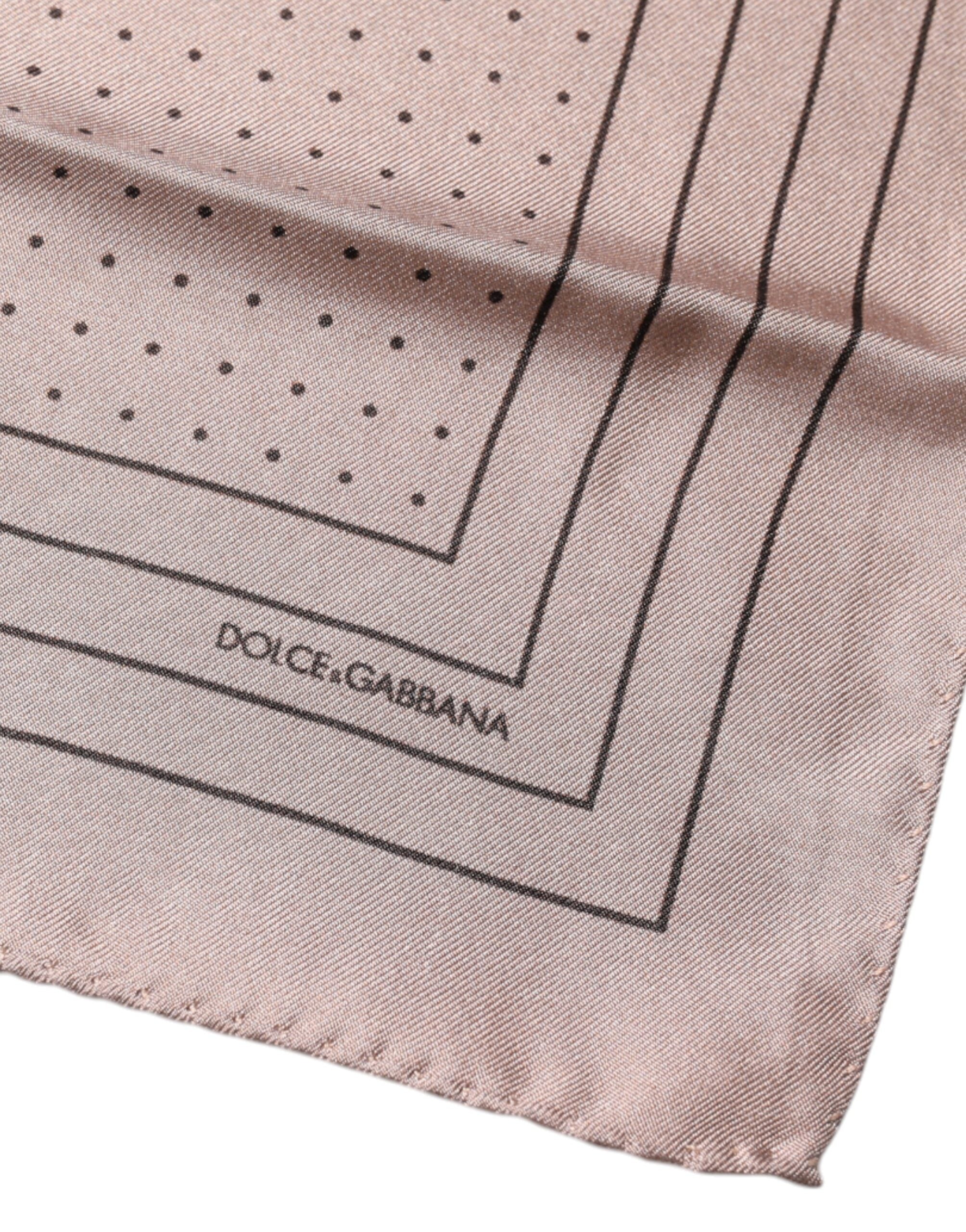 Dolce & Gabbana Pink Polka Dots Square Handkerchief Scarf -   -  Dolce & Gabbana.