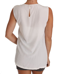 Dolce & Gabbana White Silk I LOVE ITALY Cami T-shirt -   -  Dolce & Gabbana.
