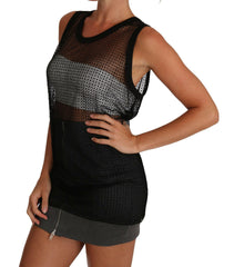 Dolce & Gabbana Black Mesh Transparent Blouse T-shirt -   -  Dolce & Gabbana.