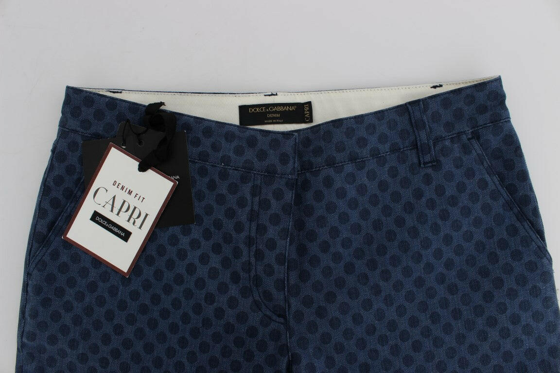 Dolce & Gabbana Polka Dotted Stretch Capri Jeans -   -  Dolce & Gabbana.