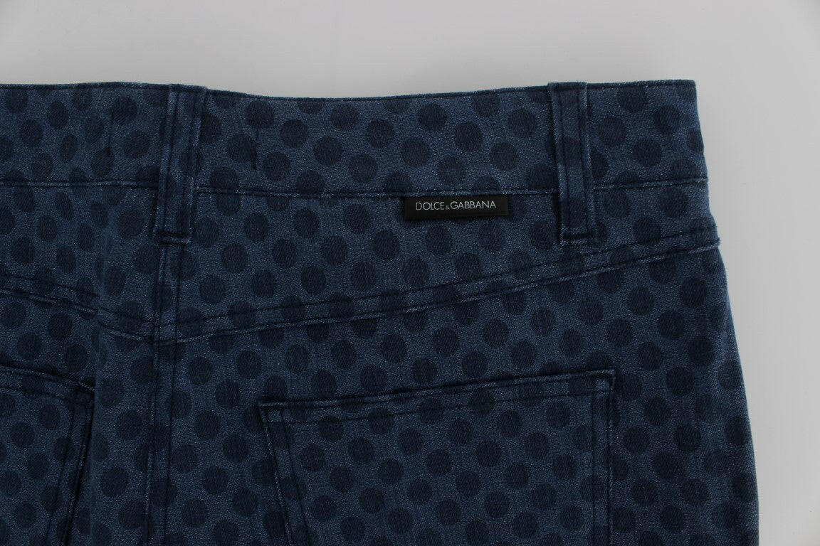 Dolce & Gabbana Polka Dotted Stretch Capri Jeans -   -  Dolce & Gabbana.