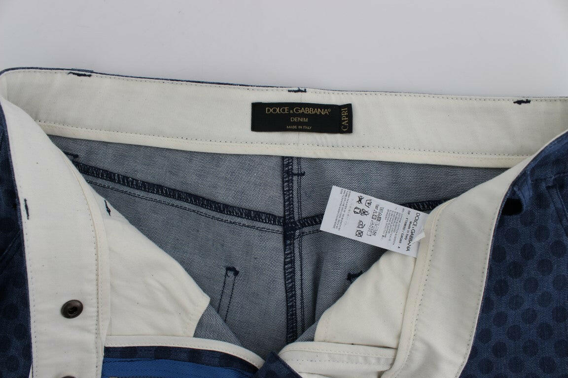 Dolce & Gabbana Polka Dotted Stretch Capri Jeans -   -  Dolce & Gabbana.