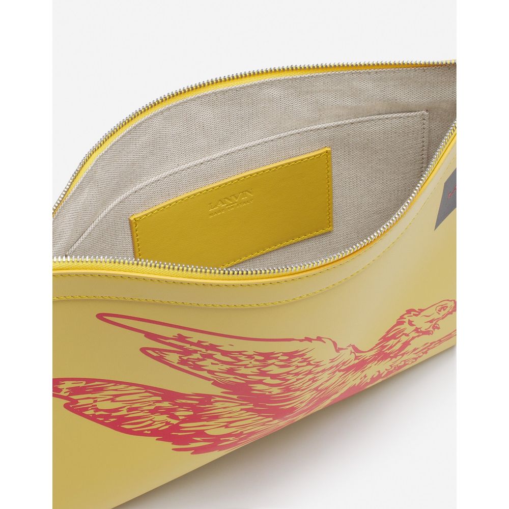 Lanvin "Yellow Leather Men Wallet" -  Wallets for Men -  Lanvin.