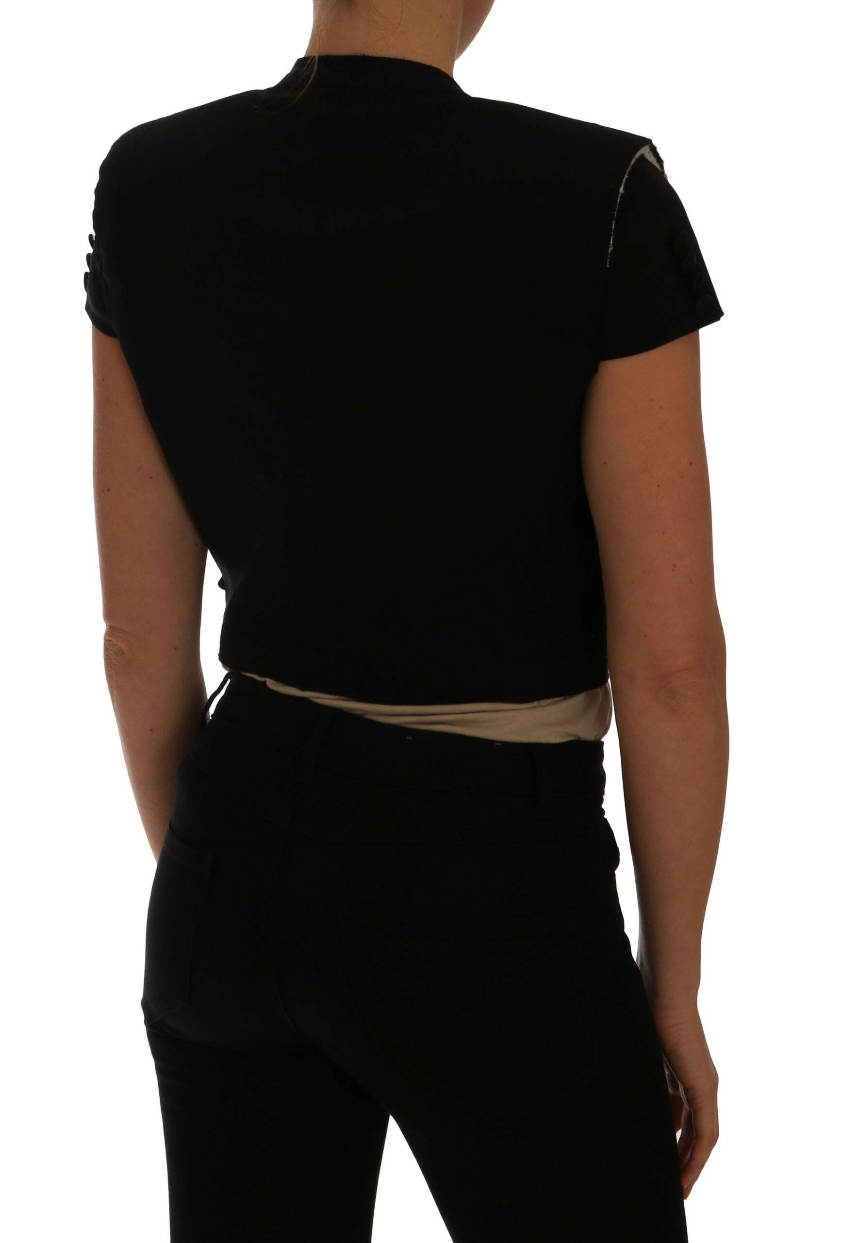 Dolce & Gabbana Black Short Croped Blazer Jacket -   -  Dolce & Gabbana.