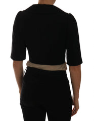 Dolce & Gabbana Black Short Croped Jacket Blazer -   -  Dolce & Gabbana.