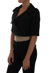 Dolce & Gabbana Black Short Croped Jacket Blazer -   -  Dolce & Gabbana.