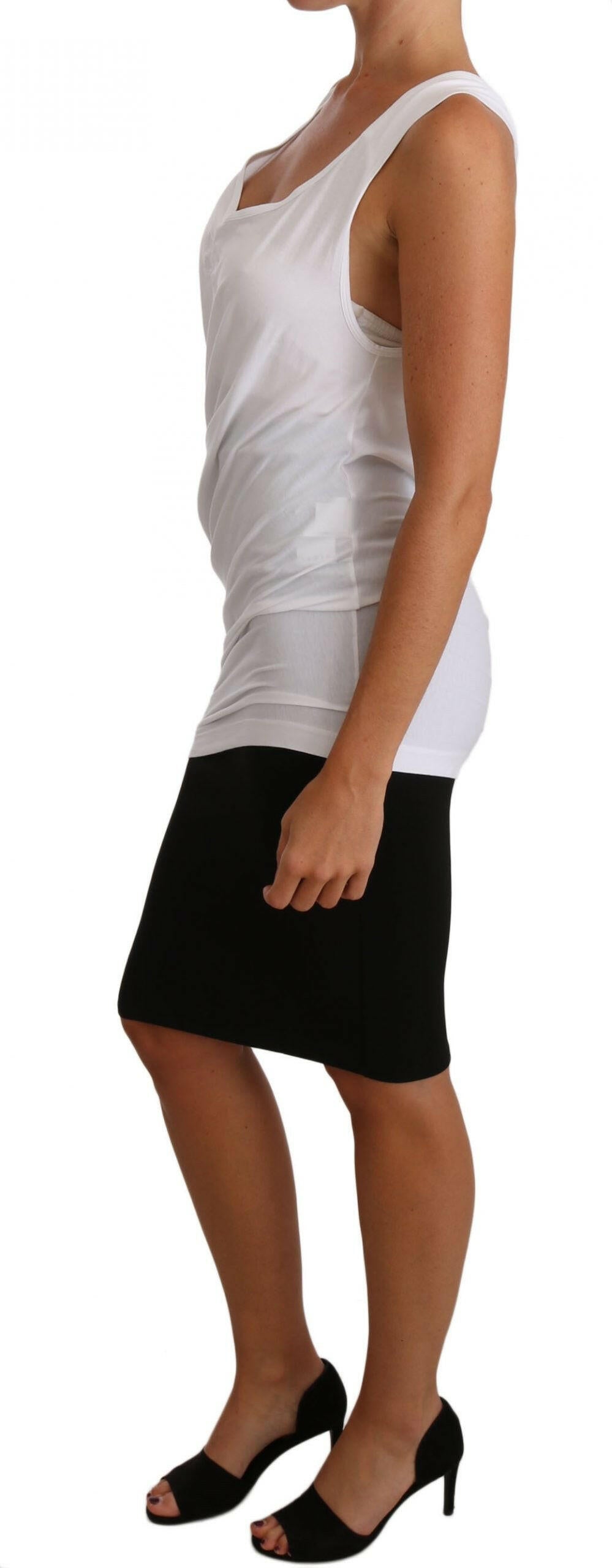 Cavalli White Top Tank CAVALLI T-Shirt Jersey -   -  Cavalli.