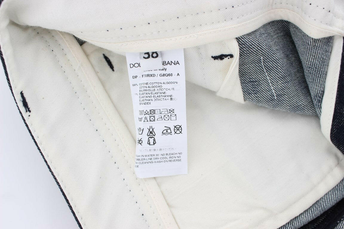 Dolce & Gabbana Polka Dotted Slim Capris Jeans -   -  Dolce & Gabbana.