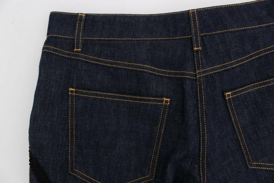 Dolce & Gabbana Blue Denim Cotton CAPRI Torero Jeans -   -  Dolce & Gabbana.