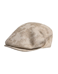 Dolce & Gabbana Beige Floral Linen Newsboy Hat -   -  Dolce & Gabbana.