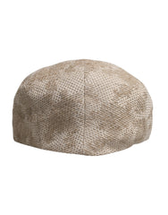 Dolce & Gabbana Beige Floral Linen Newsboy Hat -   -  Dolce & Gabbana.