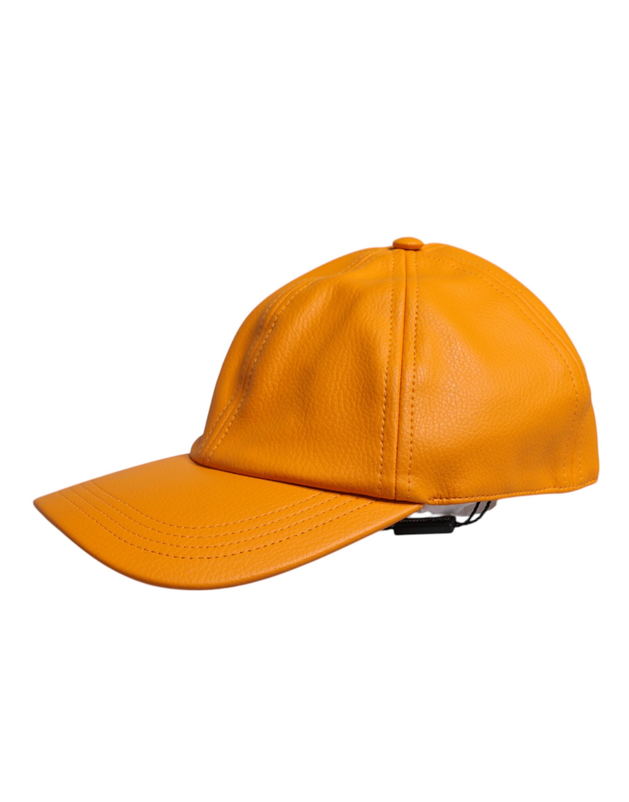 Dolce & Gabbana Orange Cotton 6 Panels Baseball Cap -   -  Dolce & Gabbana.