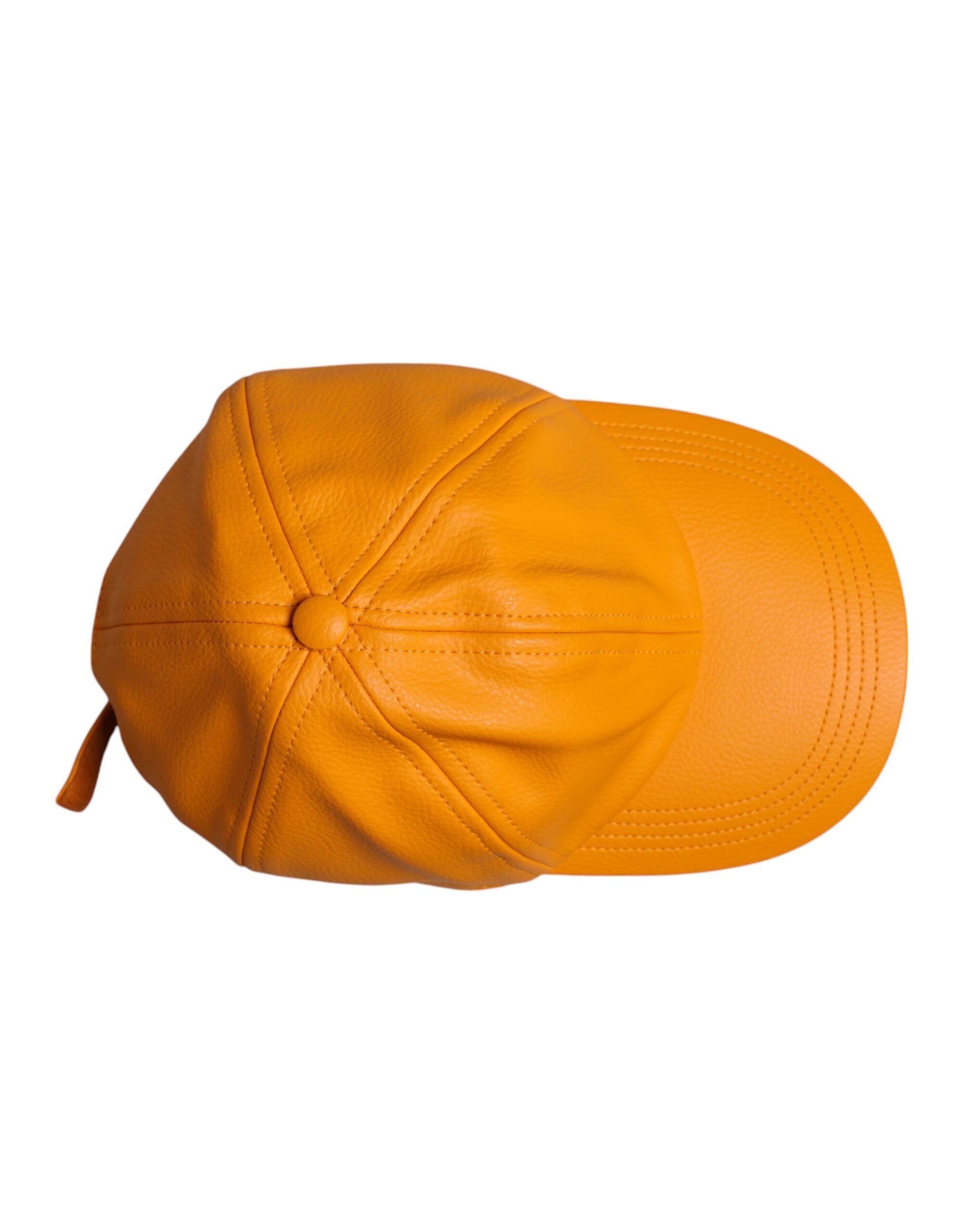 Dolce & Gabbana Orange Cotton 6 Panels Baseball Cap -   -  Dolce & Gabbana.