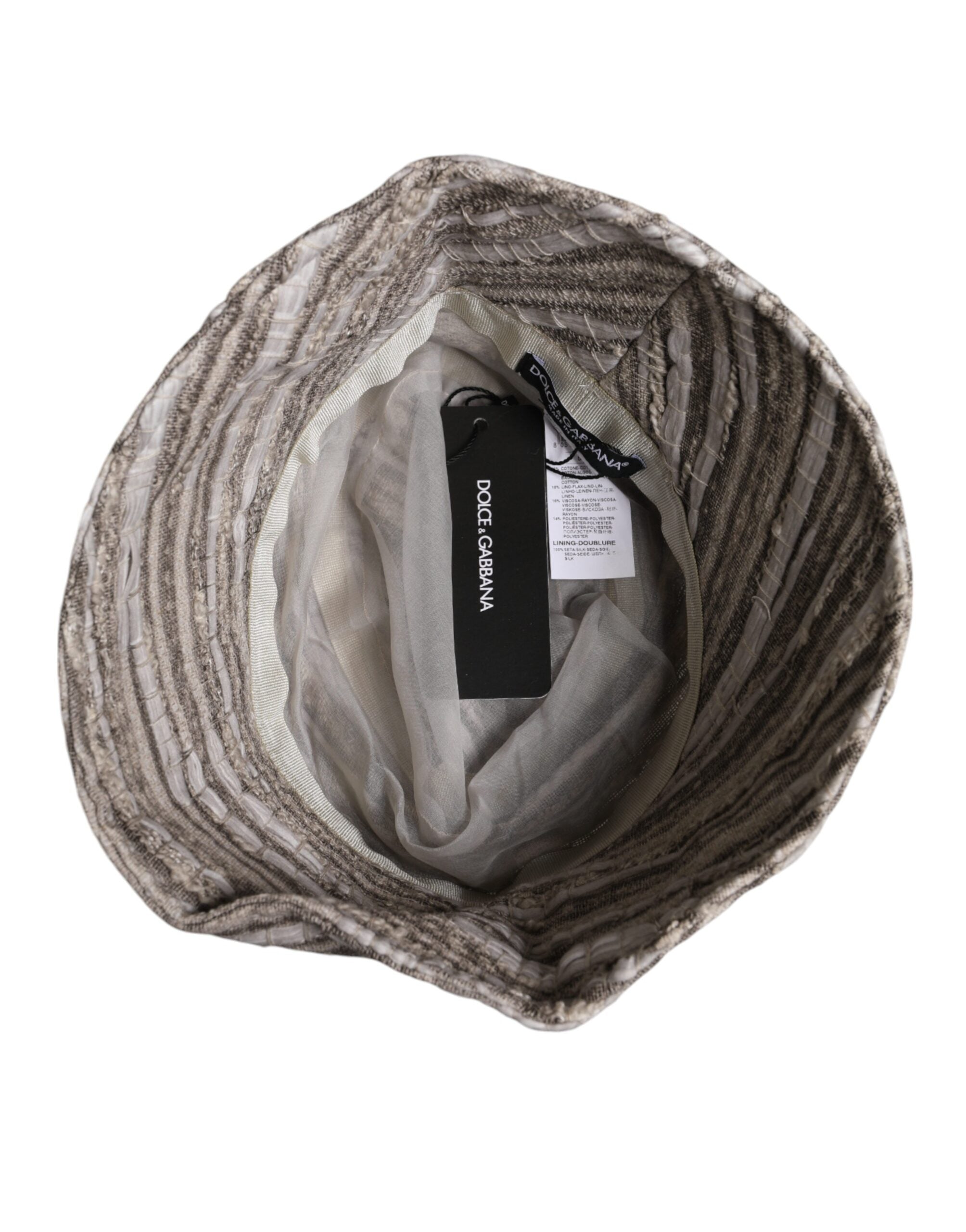 Dolce & Gabbana Multicolor Stripes Cotton Bucket Cap -   -  Dolce & Gabbana.