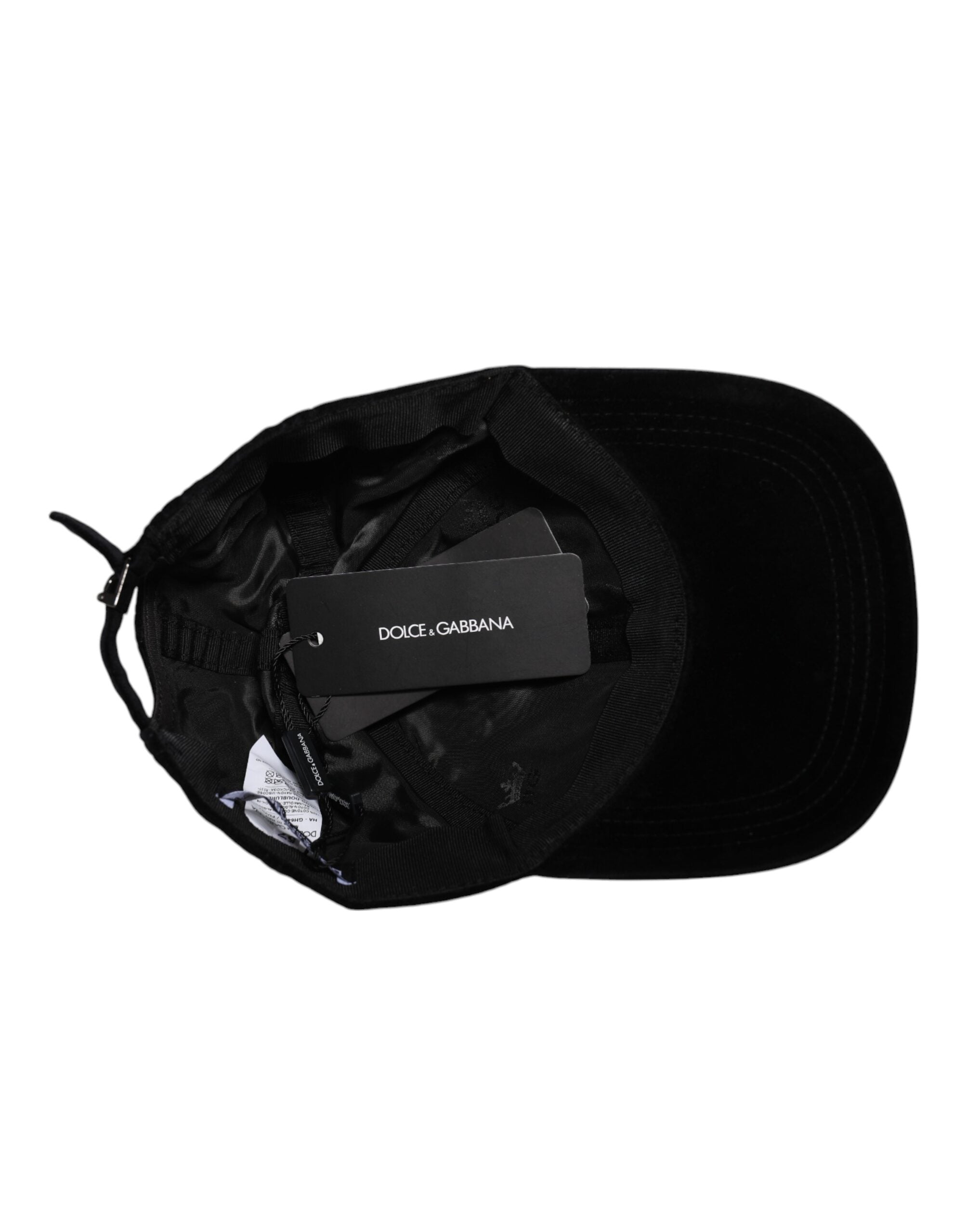 Dolce & Gabbana Black Cotton 6 Panels Baseball Cap -   -  Dolce & Gabbana.