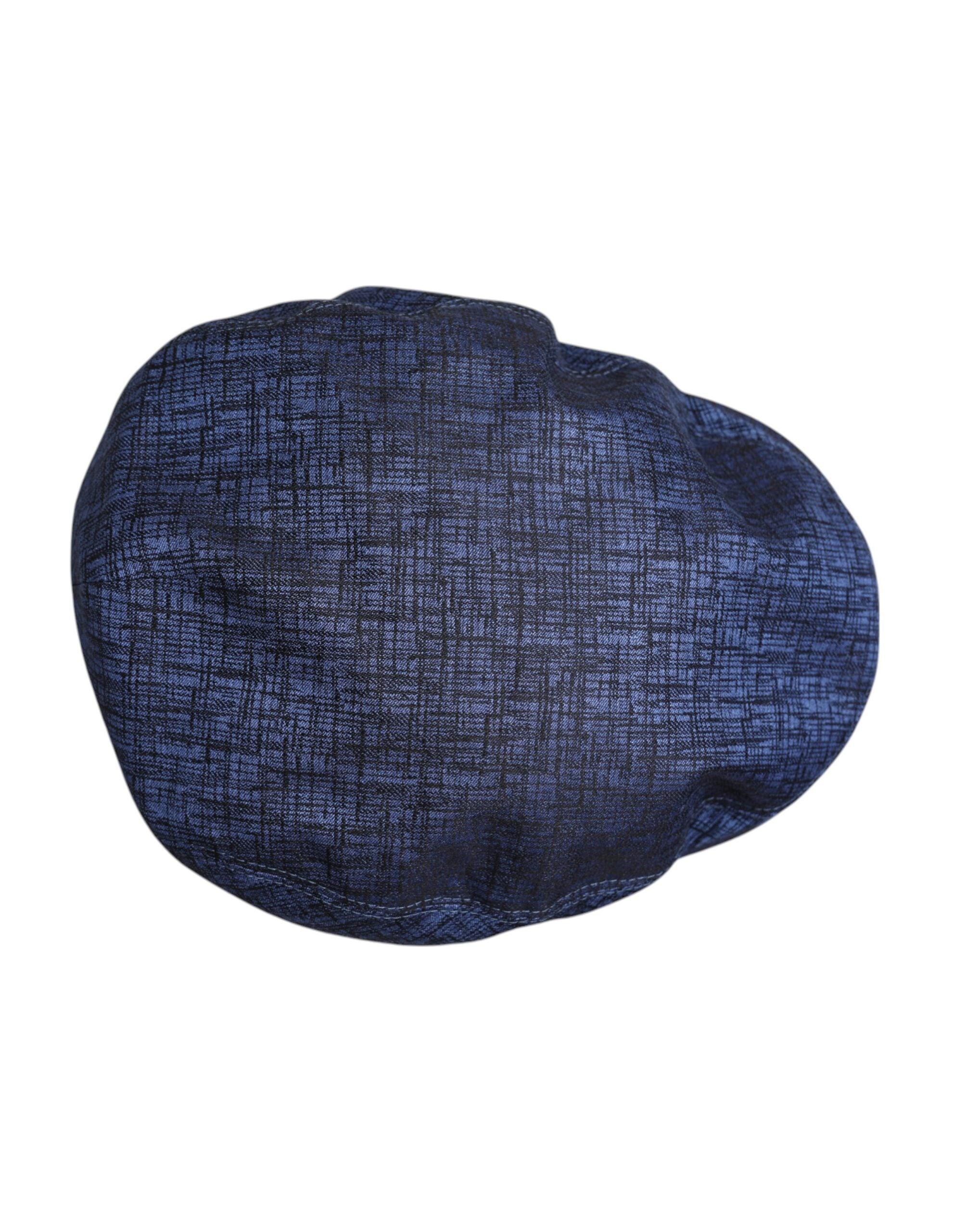 Dolce & Gabbana Blue Cotton Stretch Newsboy Hat -   -  Dolce & Gabbana.