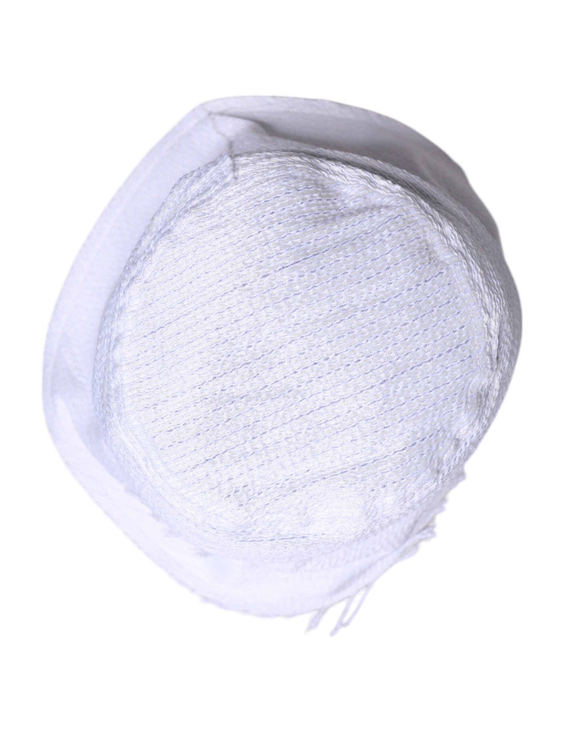 Dolce & Gabbana White Polyester Wide Brim Bucket Hat -   -  Dolce & Gabbana.
