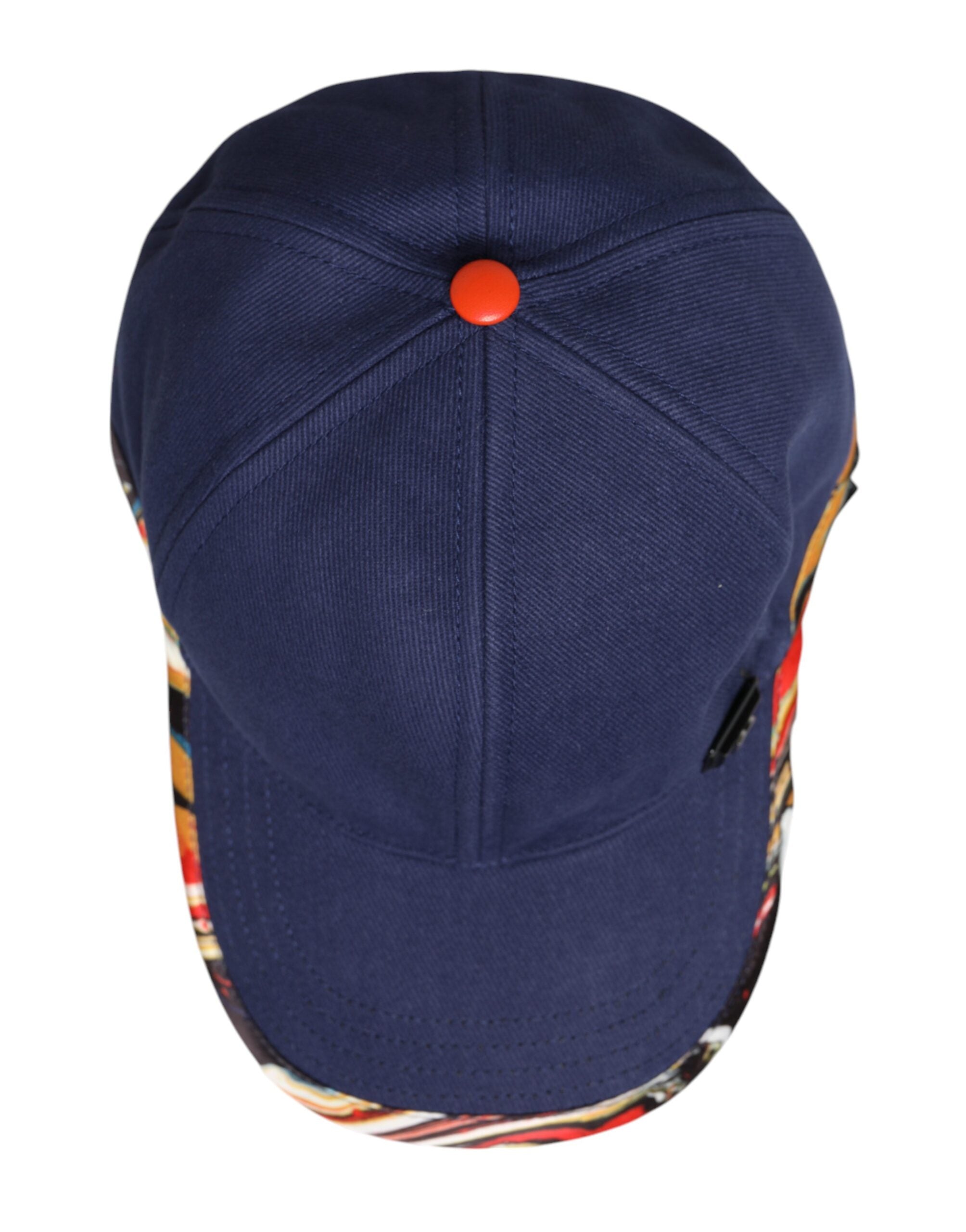 Dolce & Gabbana Blue Cotton 6 Panels Baseball Cap -   -  Dolce & Gabbana.