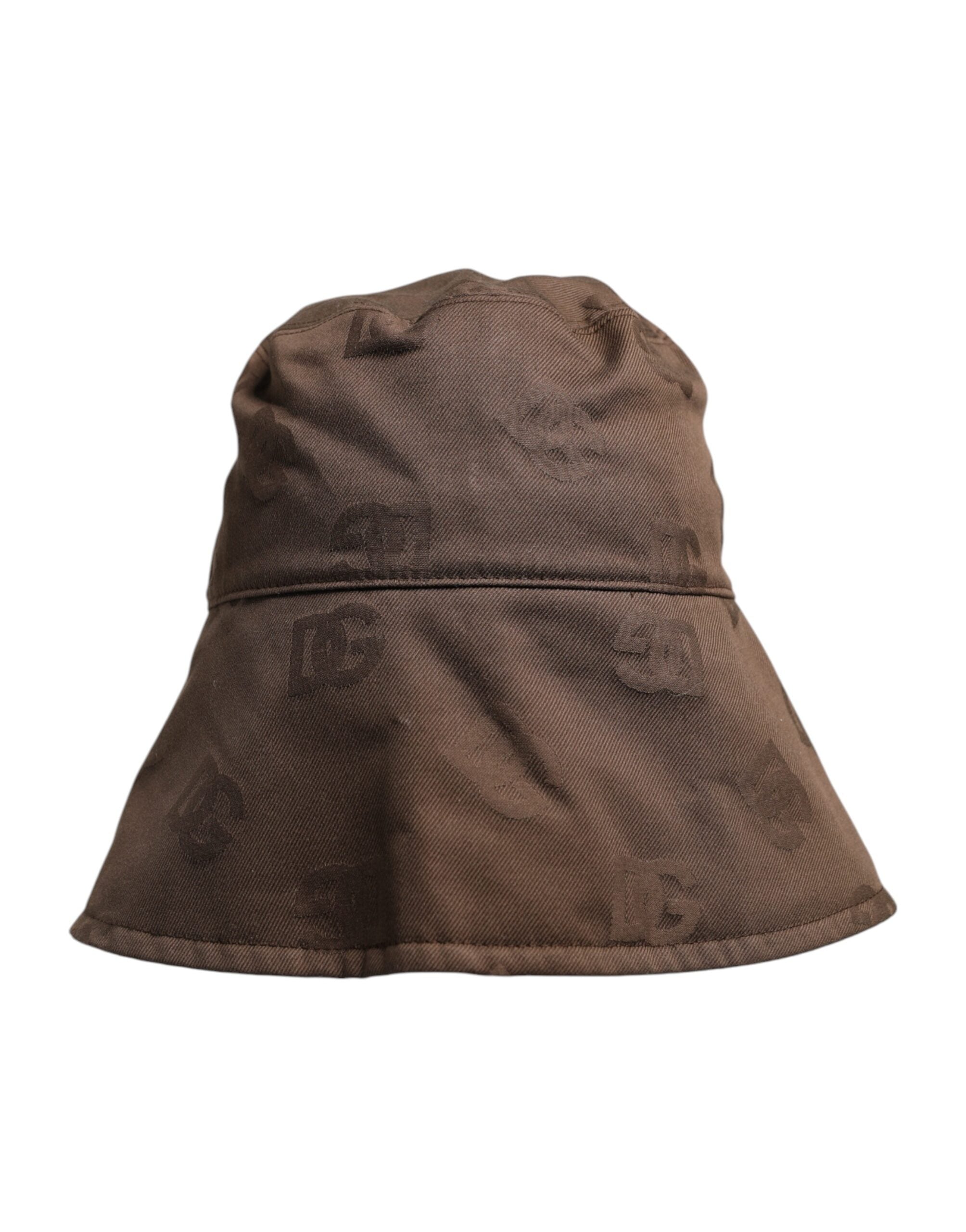 Dolce & Gabbana Brown Logo Monogram Cotton Bucket Cap -   -  Dolce & Gabbana.