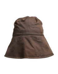 Dolce & Gabbana Brown Logo Monogram Cotton Bucket Cap -   -  Dolce & Gabbana.