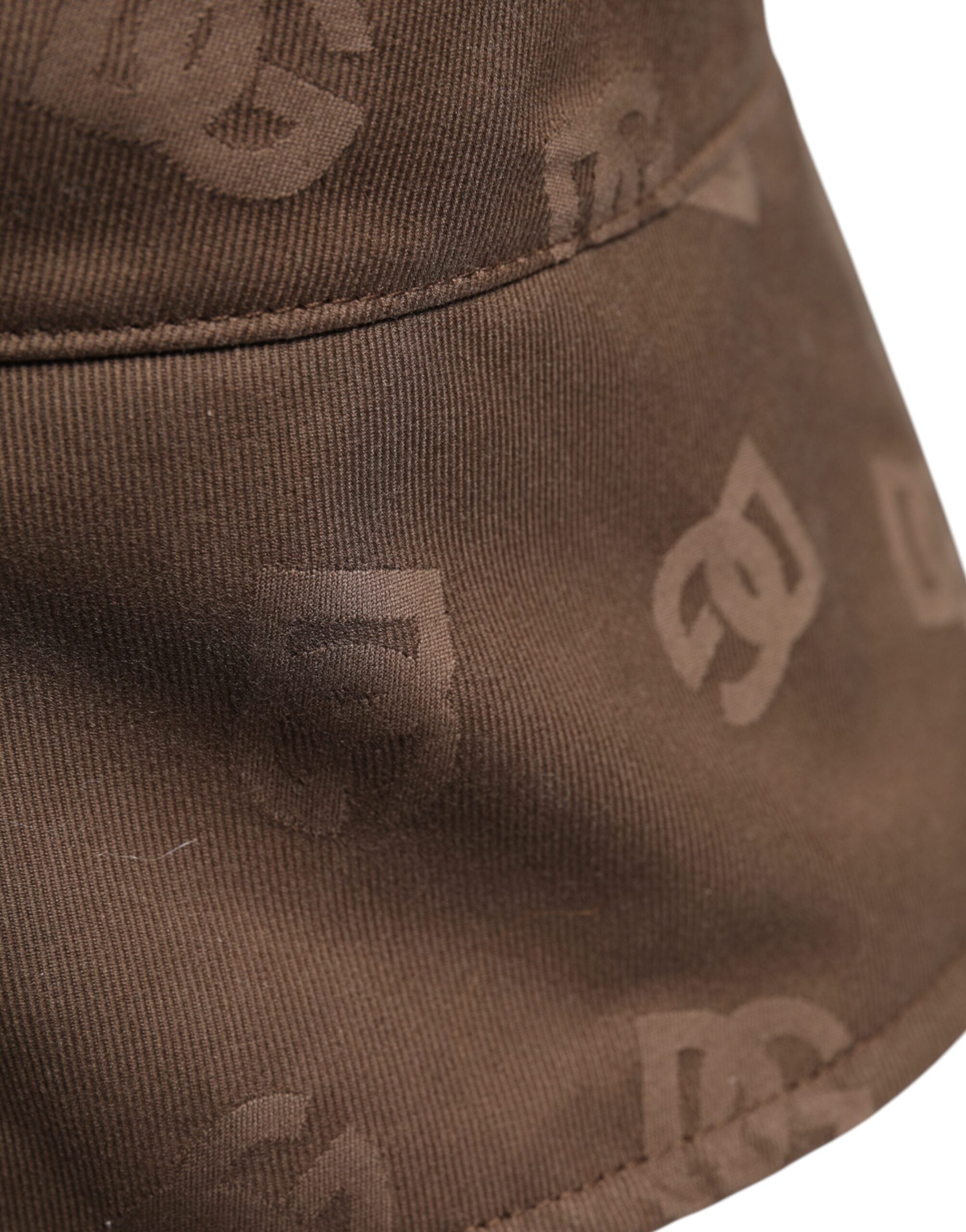 Dolce & Gabbana Brown Logo Monogram Cotton Bucket Cap -   -  Dolce & Gabbana.