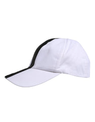 Dolce & Gabbana White Black Cotton Zip Baseball Cap -   -  Dolce & Gabbana.