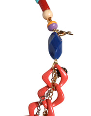 Dolce & Gabbana Multicolor Embellished Waist Chain Belt -   -  Dolce & Gabbana.