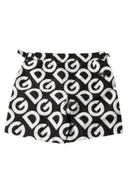 Dolce & Gabbana Black White Logo Beachwear Shorts Swimwear -   -  Dolce & Gabbana.