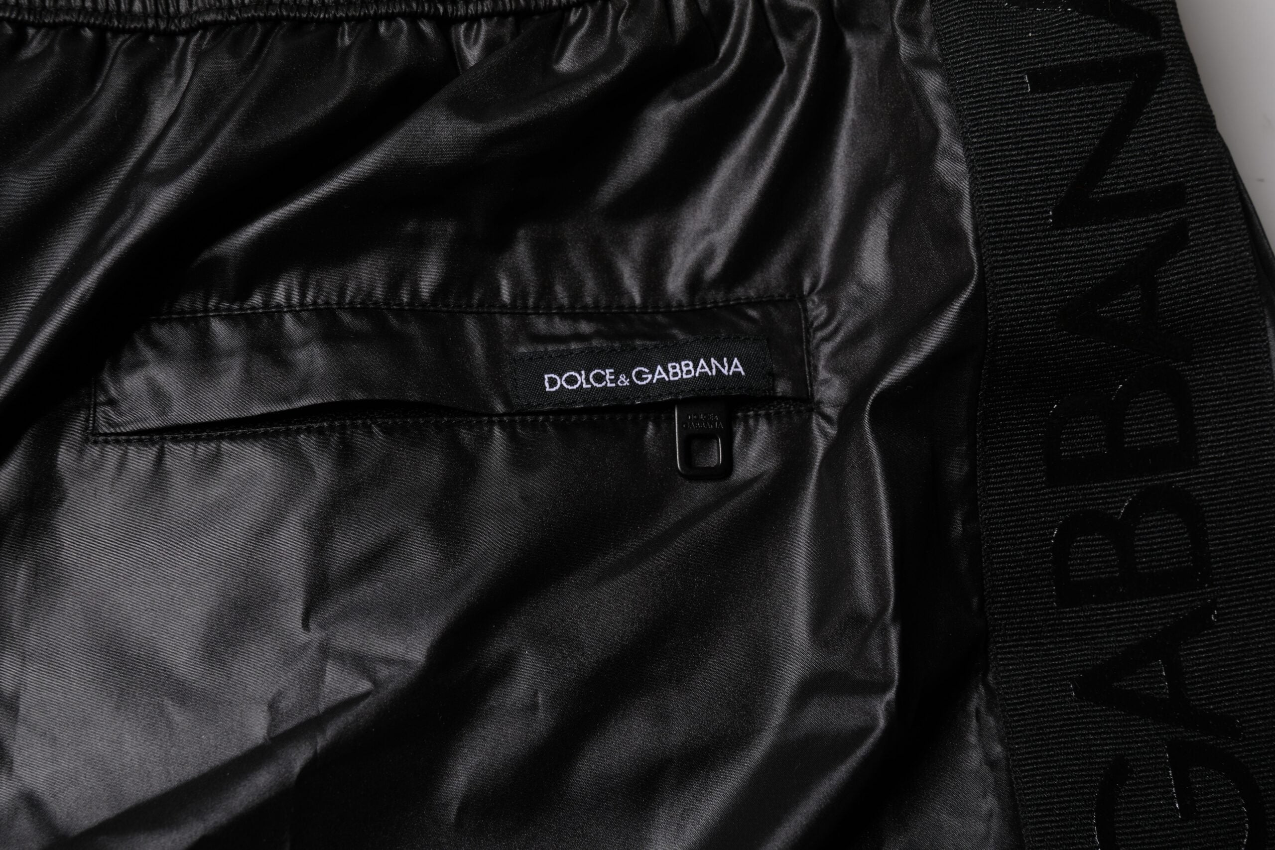 Dolce & Gabbana Black Polyester Beachwear Shorts Swimwear -   -  Dolce & Gabbana.