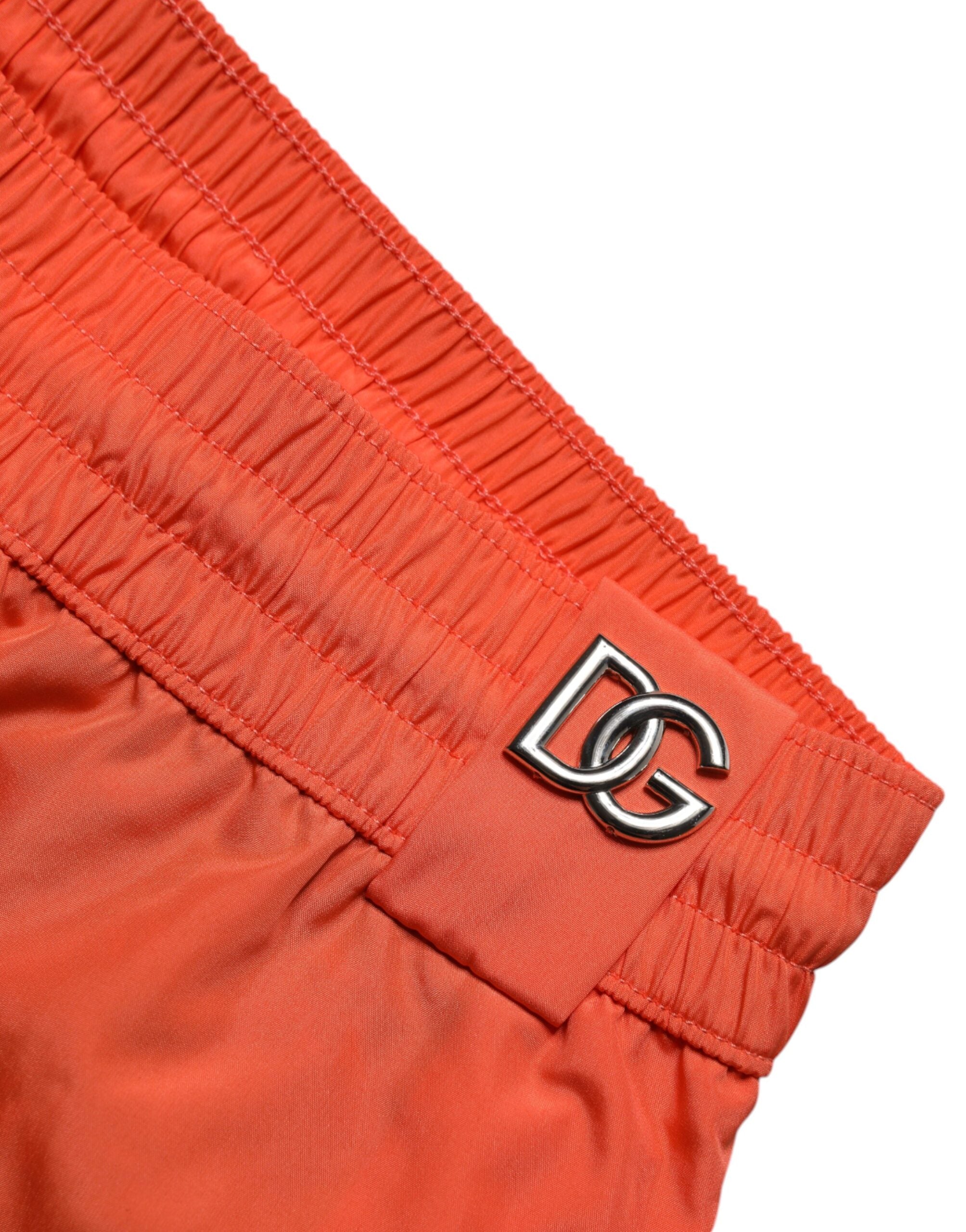 Dolce & Gabbana Orange Polyester Beachwear Shorts 2Pc Swimwear -   -  Dolce & Gabbana.