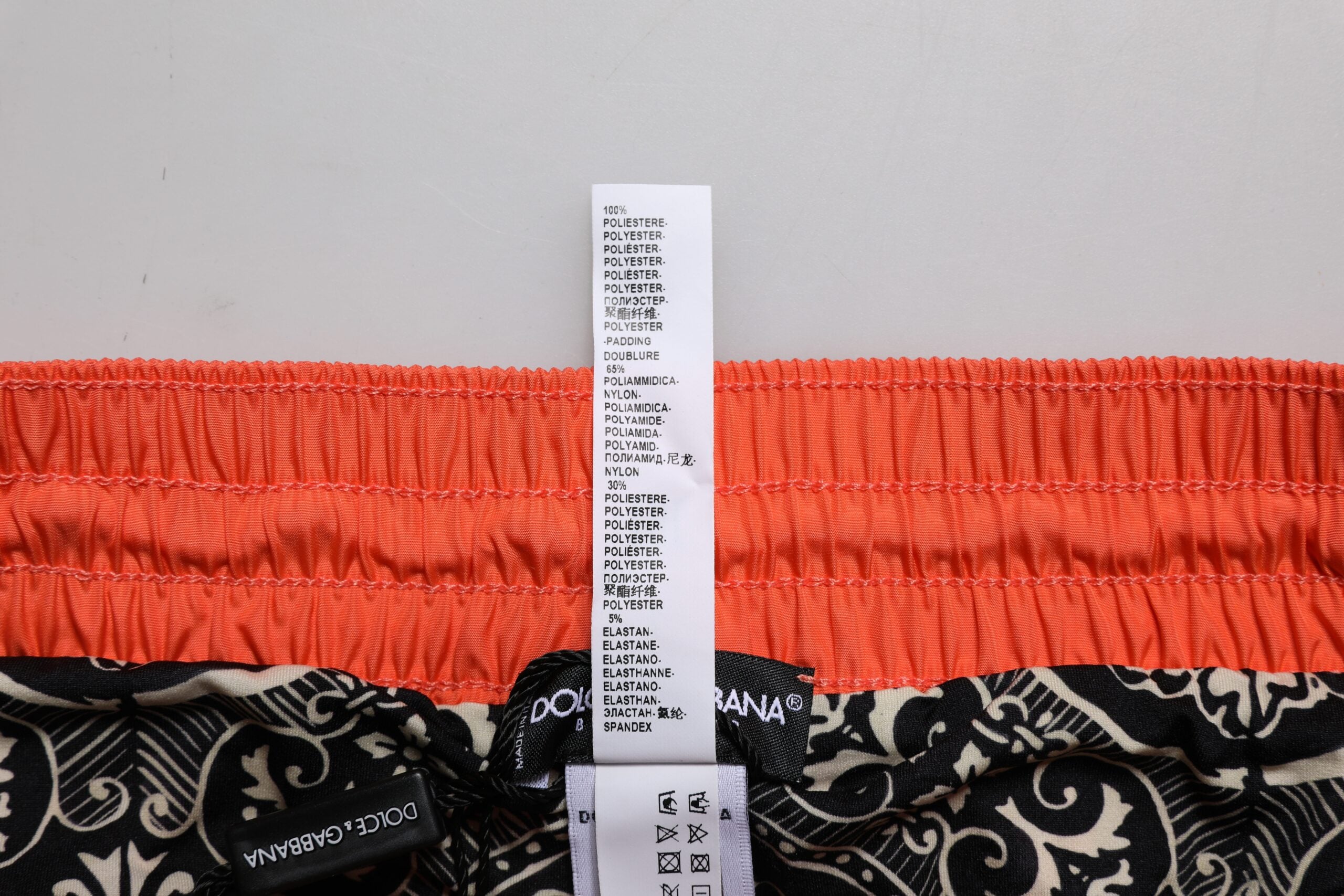 Dolce & Gabbana Orange Polyester Beachwear Shorts 2Pc Swimwear -   -  Dolce & Gabbana.